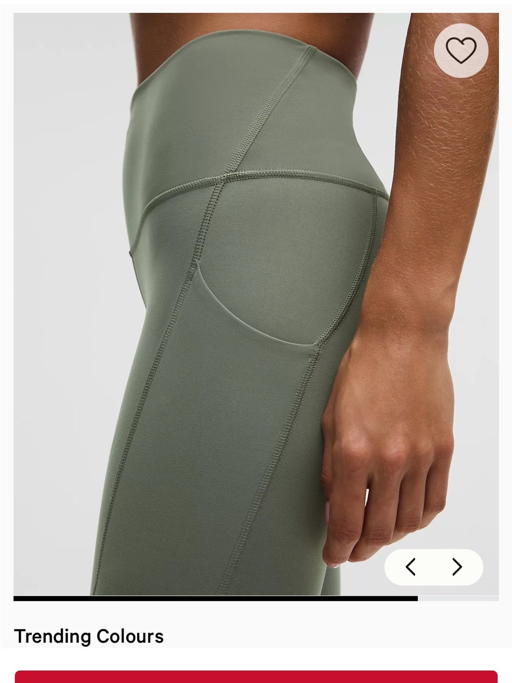 Lululemon Wunder Train High-Rise Tight with Pockets.